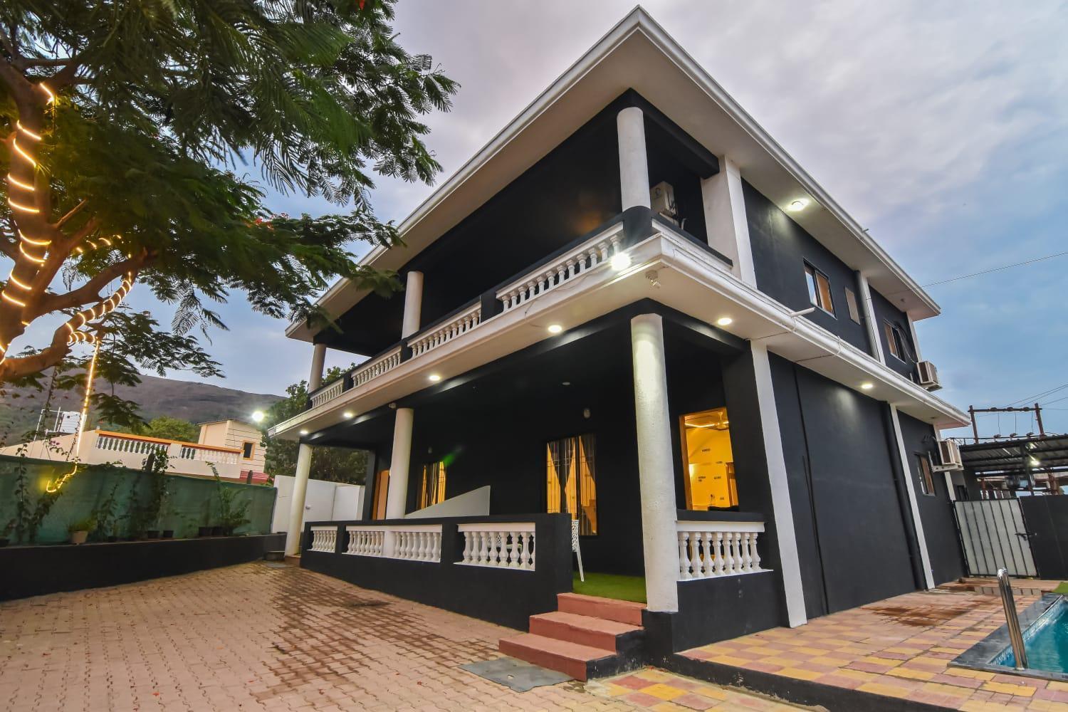 Empyrean Stay Ll 3Bhk Ll Black Horse Villa Ll Ac Ll Private Pool Ll Wifi II Lux Ll Lonavala Exterior foto
